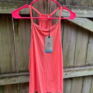 Prana Orange Pink Racerback Tank Top
